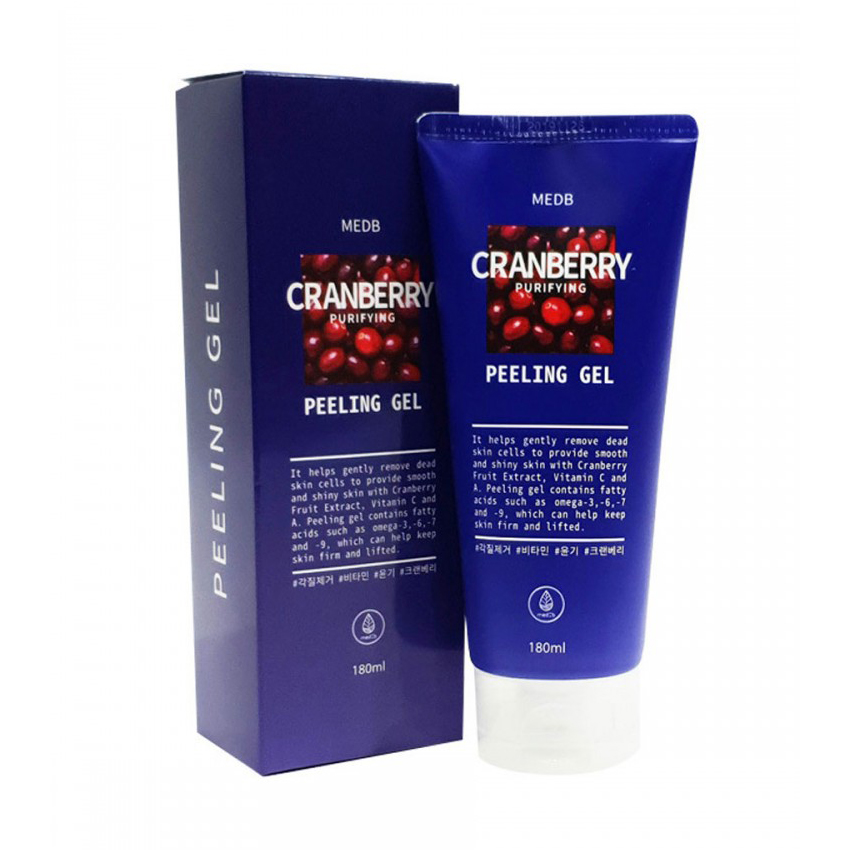 Гель-пілінг для обличчя Med B Cranberry Purifying Peeling Gel з екстрактом журавлини, 180 мл